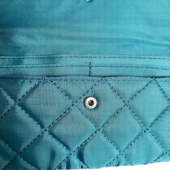 Travelon RFID Quilted Travel Wristlet - Blue - 7.5" x 4" - Picture 6 of 7